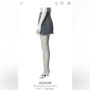 AGOLDE High waisted denim mini skirt